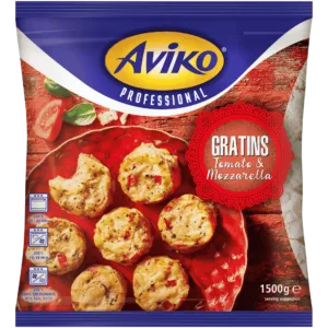 Aviko GRATINI S MOZZARELLOM I RAJČICOM 1,5KG