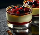 DESERT U ČAŠI CREME BRULEE SA ŠUMSKIM VOĆEM 120g x 12kom