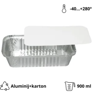 ALU POSUDA S POKLOPCEM 901ML